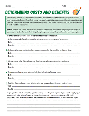 Determining Costs and Benefits large image