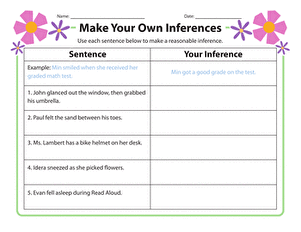 Make Your Own Inferences large image