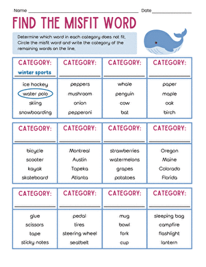 Find the Misfit Word large image