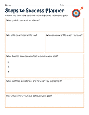 Steps to Success Planner large image