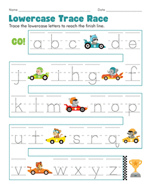 Lowercase Trace Race large image