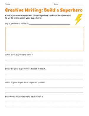 Creative Writing: Build a Superhero large image