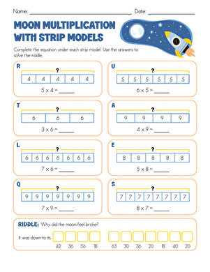 Moon Multiplication With Strip Models large image
