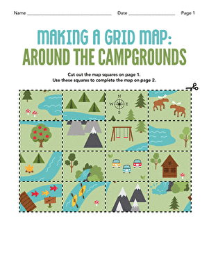 Making a Grid Map: Around the Campgrounds large image