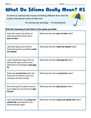 What Do Idioms Really Mean? #1 large image