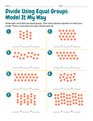 Divide Using Equal Groups: Model It My Way large image