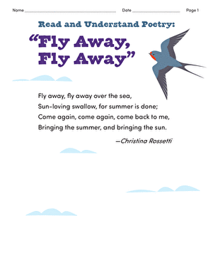 Read and Understand Poetry: "Fly Away, Fly Away" large image
