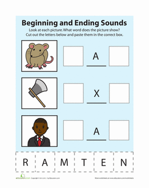 Beginning and Ending Sounds 4