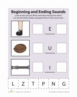Beginning and Ending Sounds 5