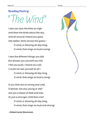 Reading Poetry: “The Wind” by Robert Louis Stevenson large image