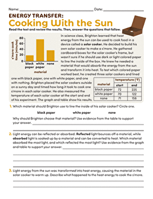 Energy Transfer: Cooking With the Sun large image