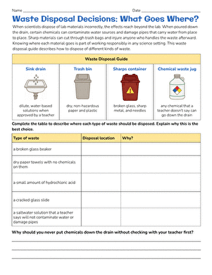 Waste Disposal Decisions: What Goes Where? large image