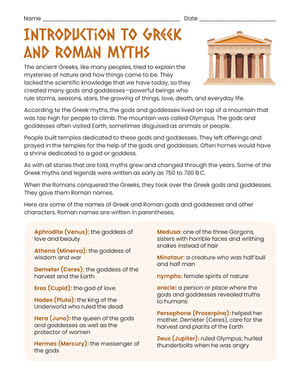 Introduction to Greek and Roman Myths large image