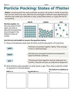 Particle Packing: States of Matter large image