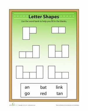 Letter Shapes Puzzle 2