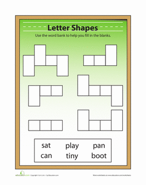 Letter Shapes Puzzle 4