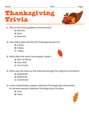 Thanksgiving Facts large image