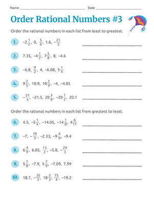 Order Rational Numbers #3 large image