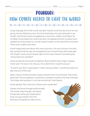 Pourquoi: How Coyote Helped to Light the World large image