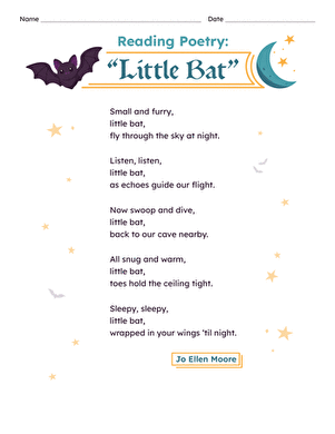 Reading Poetry: "Little Bat" large image