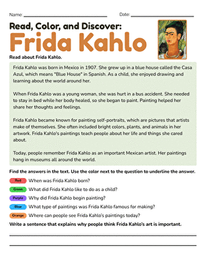 Read, Color, and Discover: Frida Kahlo large image