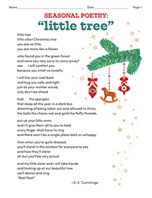 Seasonal Poetry: Little Tree large image