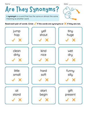 Are They Synonyms? large image