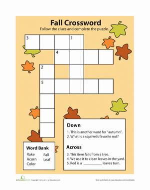 Fall Crossword