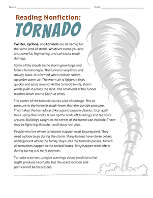 Reading Nonfiction: Tornado large image