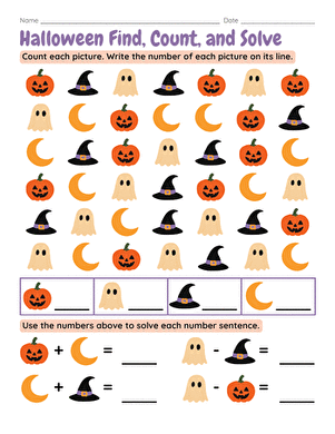 Halloween Find, Count, and Solve large image