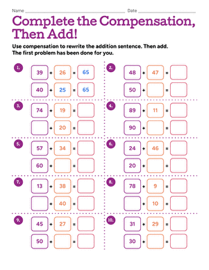 Complete the Compensation, Then Add! large image