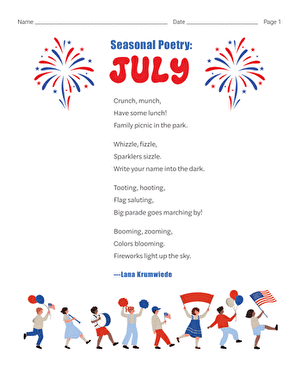 Seasonal Poetry: July large image
