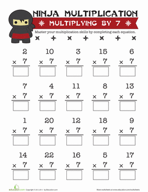 Multiplying by 7