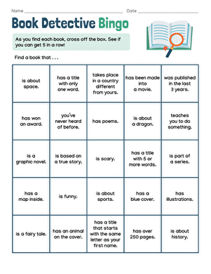 Book Detective Bingo large image