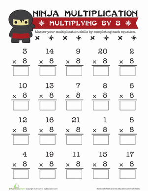 Multiplying by 8