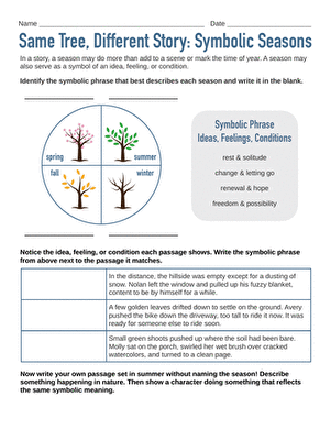 Same Tree, Different Story: Symbolic Seasons large image