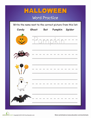 Halloween Handwriting