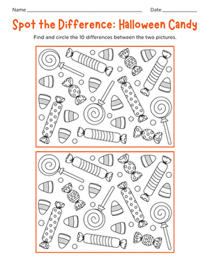 Spot the Difference: Halloween Candy large image