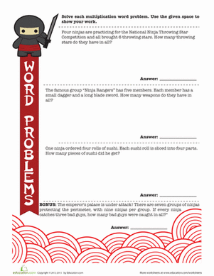 Ninja Word Problems