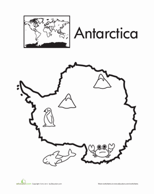 Color the Continents: Antarctica
