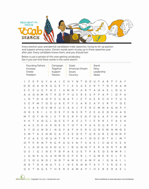 President Word Search