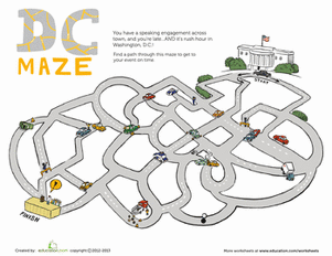 Washington, D.C. Traffic Maze