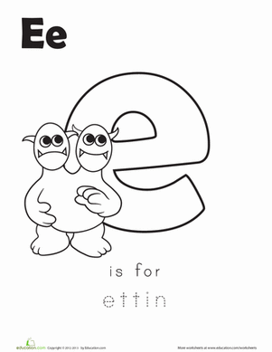 'E' is for Ettin
