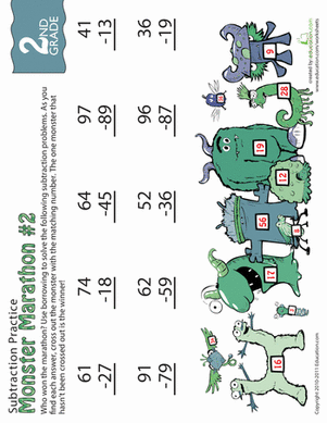 Double Digit Subtraction