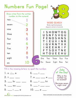 Number Practice 1-10