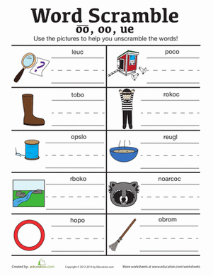 Vowel Sounds Scramble