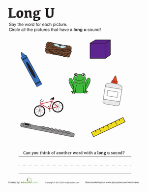 Long "U" Vowel Sound
