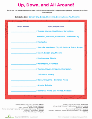 Surrounding State Capitals