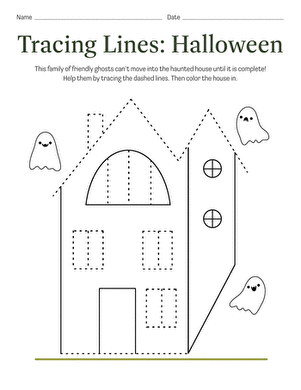 Tracing Lines: Halloween