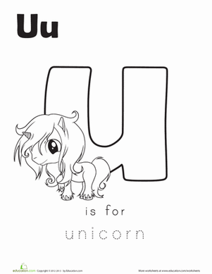 "U" is for Unicorn